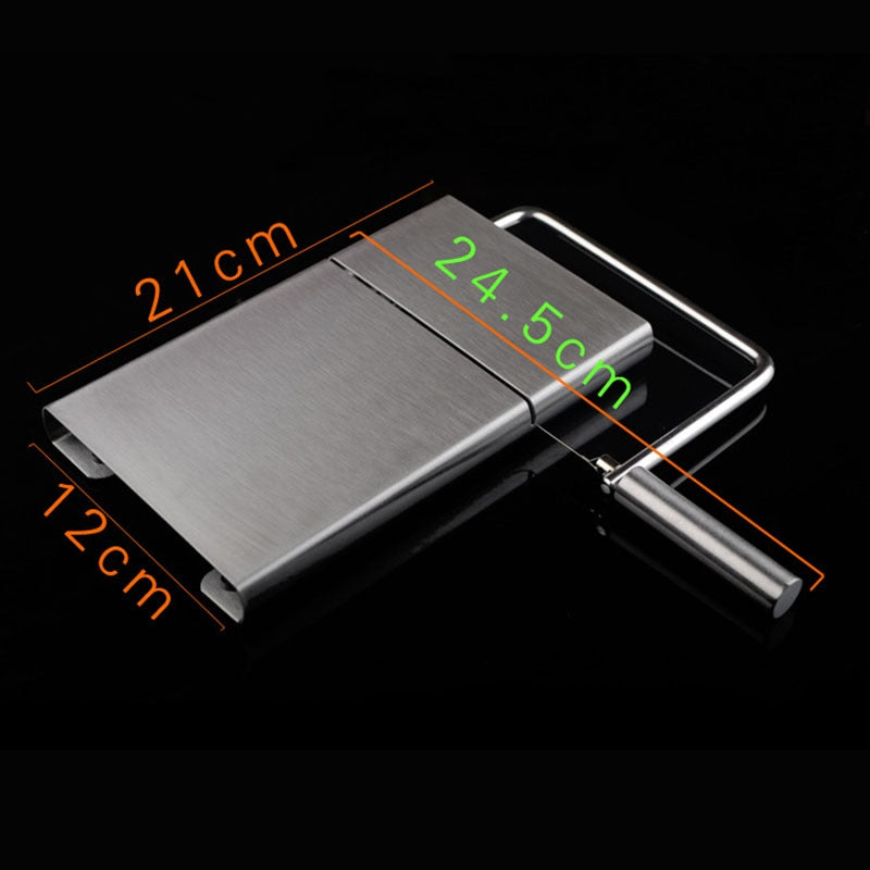 Stainless Steel Cheese Cutting Board with Wire Slicer by HitMyNeed