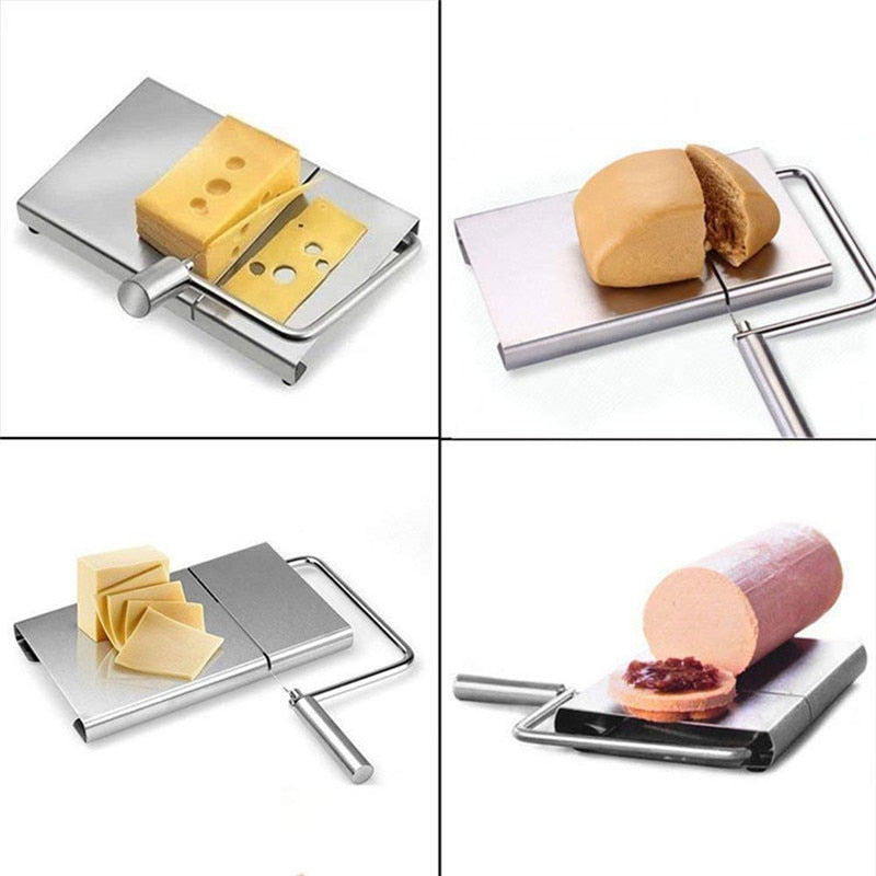 Stainless Steel Cheese Slicer with Wire Cutting Board by HitMyNeed
