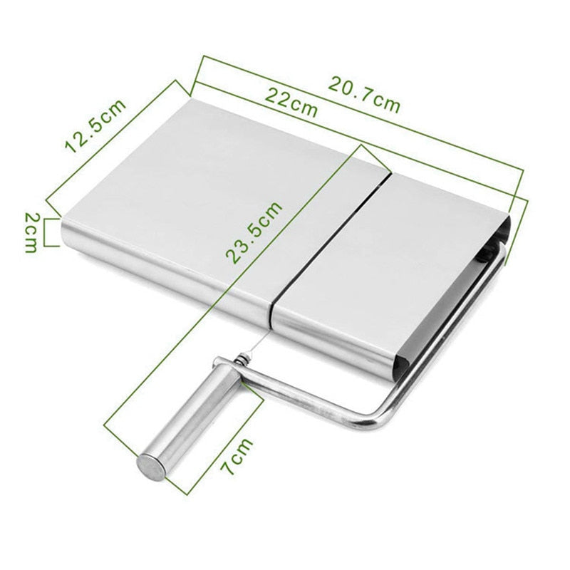 Stainless Steel Cheese Slicer with Wire Cutting Board by HitMyNeed