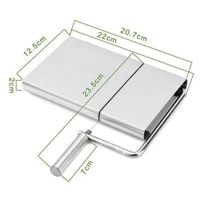 Stainless Steel Cheese Slicer with Wire Cutting Board by HitMyNeed