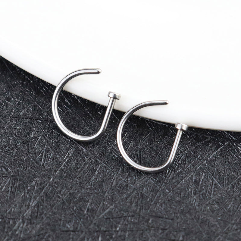 Stainless Steel Clip-On Nose Ring by HitMyNeed