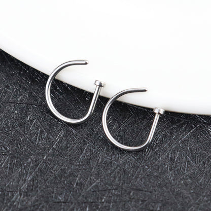 Stainless Steel Clip-On Nose Ring by HitMyNeed