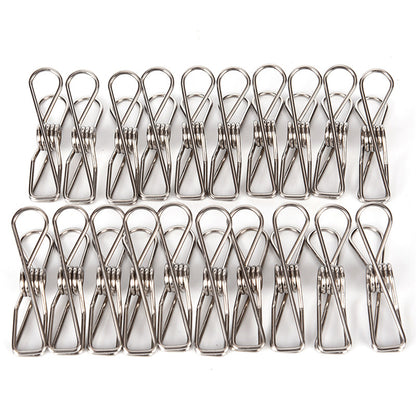 Stainless Steel Clothesline Pins (Set of 20) by HitMyNeed