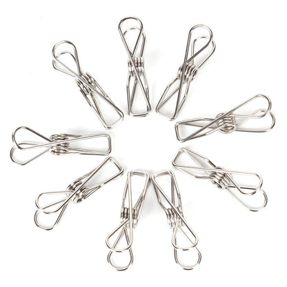 Stainless Steel Clothesline Pins (Set of 20) by HitMyNeed