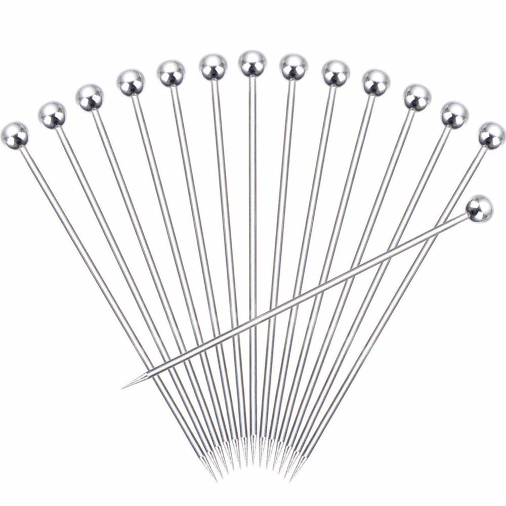 Stainless Steel Cocktail Picks Set (20 Pack) by HitMyNeed