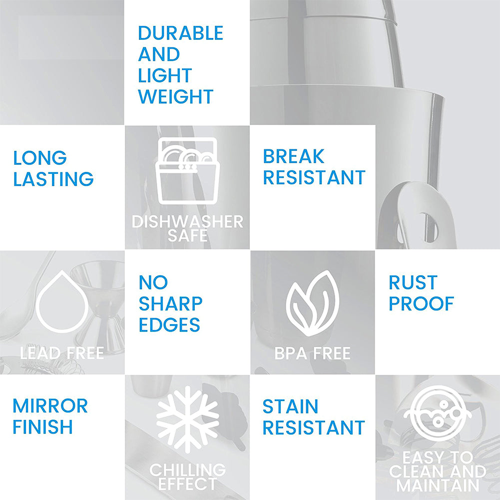 Stainless Steel Cocktail Shaker Bar Tool Set by HitMyNeed