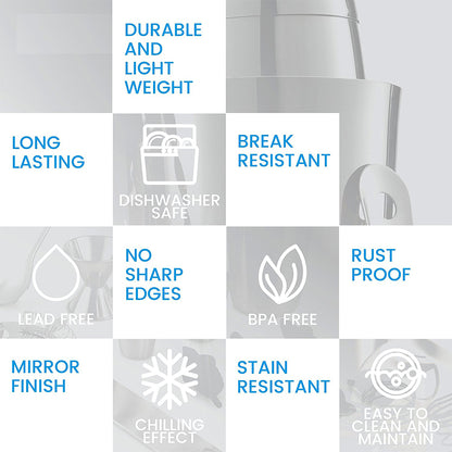 Stainless Steel Cocktail Shaker Bar Tool Set by HitMyNeed