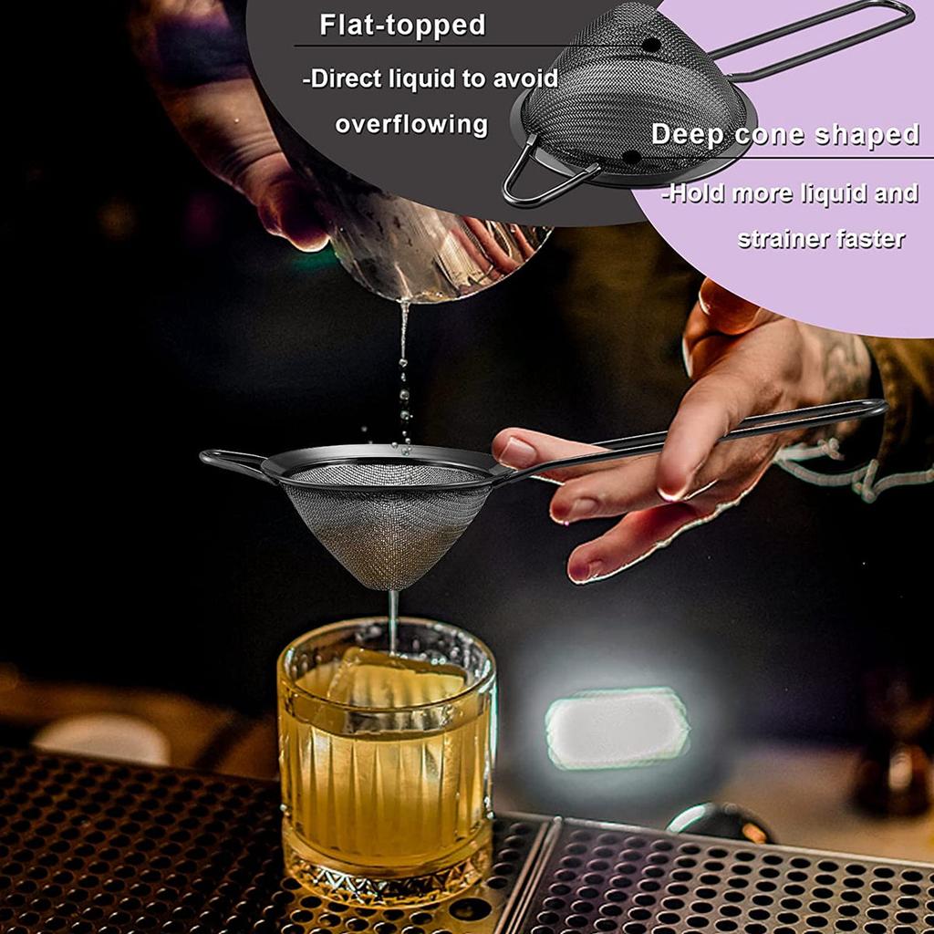 Stainless Steel Cocktail Sieve Strainer 9in by HitMyNeed
