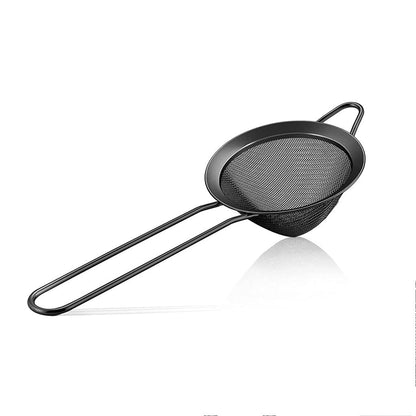 Stainless Steel Cocktail Sieve Strainer 9in black by HitMyNeed