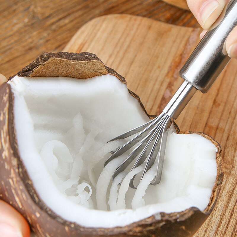 Stainless Steel Coconut Meat Shaver & Scraper by HitMyNeed