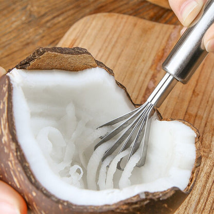 Stainless Steel Coconut Meat Shaver & Scraper by HitMyNeed