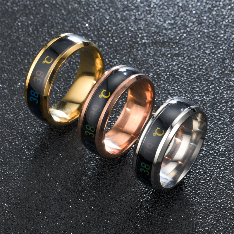 Stainless Steel Color-Changing Couples Mood Ring by HitMyNeed