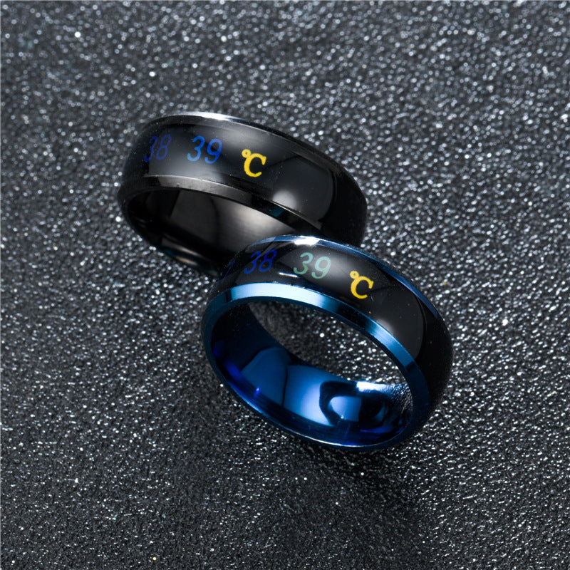 Stainless Steel Color-Changing Couples Mood Ring by HitMyNeed