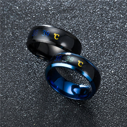 Stainless Steel Color-Changing Couples Mood Ring by HitMyNeed