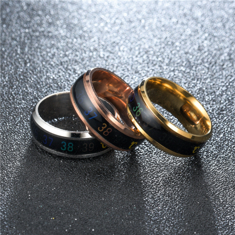 Stainless Steel Color-Changing Couples Mood Ring by HitMyNeed