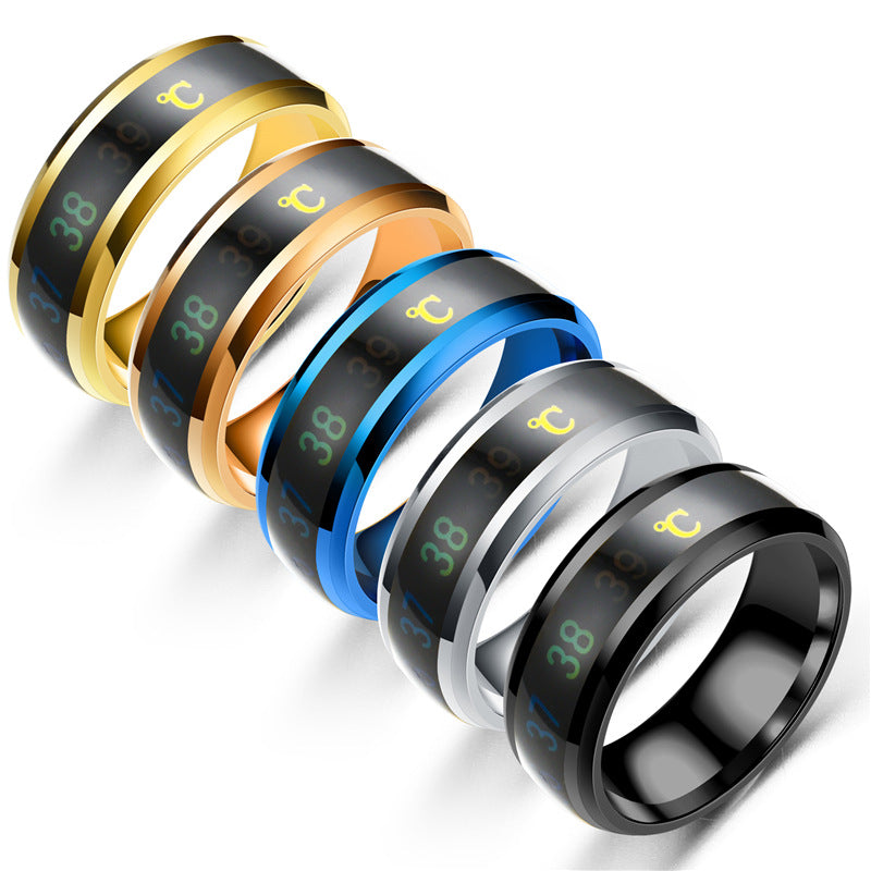 Stainless Steel Color-Changing Couples Mood Ring by HitMyNeed