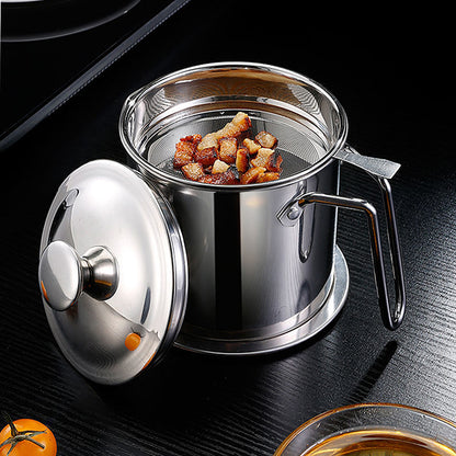 Stainless Steel Cooking Oil Strainer Container by HitMyNeed