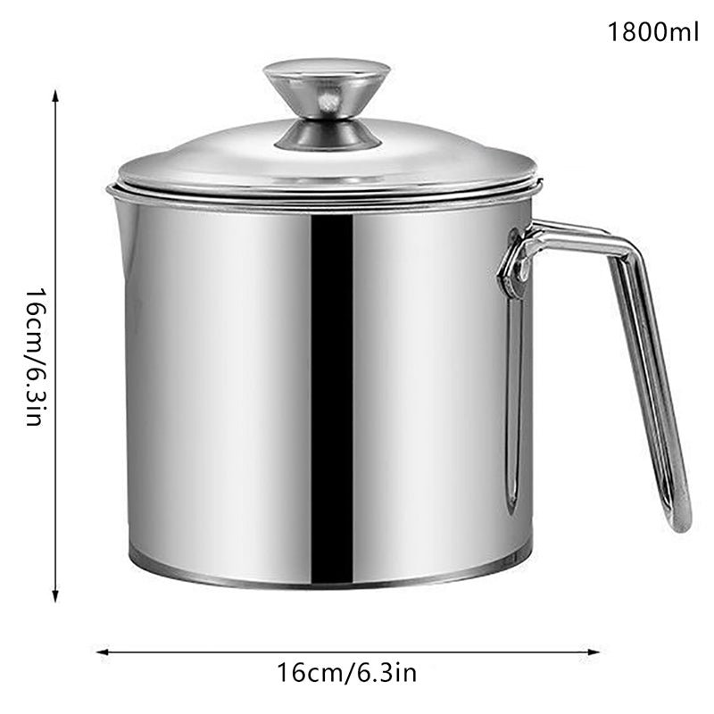 Stainless Steel Cooking Oil Strainer Container by HitMyNeed