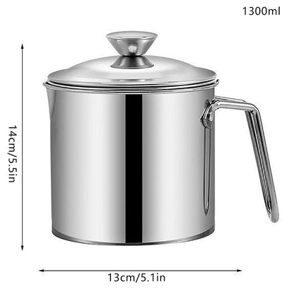 Stainless Steel Cooking Oil Strainer Container by HitMyNeed