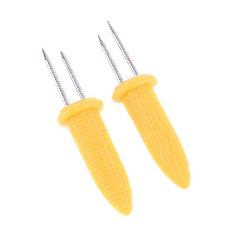 Stainless Steel Corn on the Cob Forks Set (10 Pack) by HitMyNeed