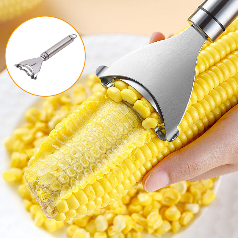Stainless Steel Corn Peeler and Thresher Tool by HitMyNeed