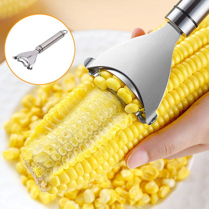 Stainless Steel Corn Peeler and Thresher Tool by HitMyNeed