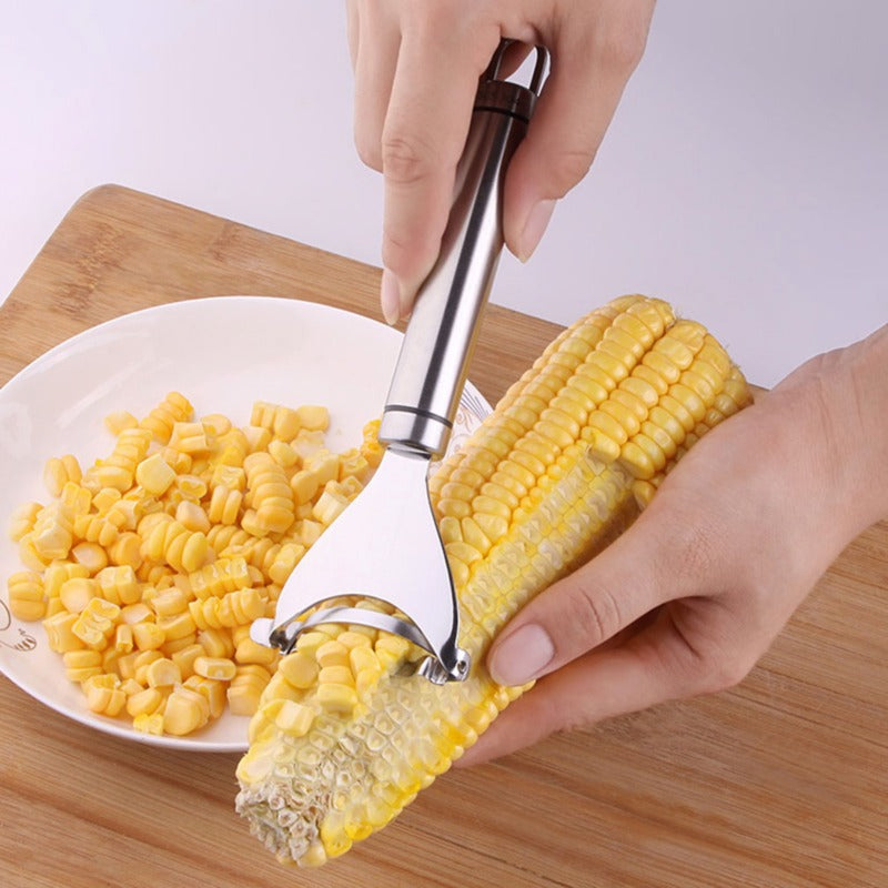 Stainless Steel Corn Peeler and Thresher Tool by HitMyNeed