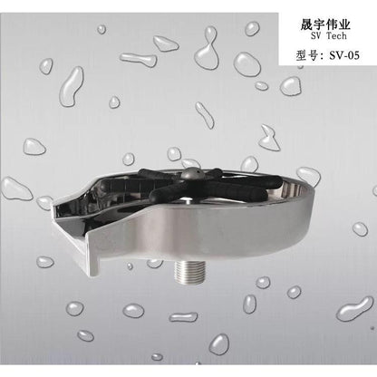 Stainless Steel Countertop Glass Rinser by HitMyNeed