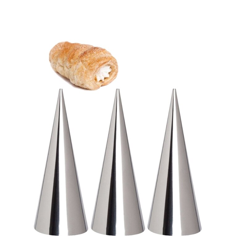 Stainless Steel Cream Horn Molds Cones (12 Pack) by HitMyNeed