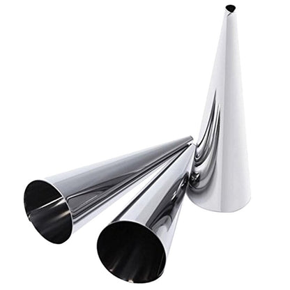 Stainless Steel Cream Horn Molds Cones (12 Pack) by HitMyNeed