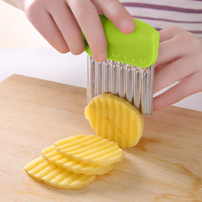 Stainless Steel Crinkle Cutter Vegetable Slicer by HitMyNeed