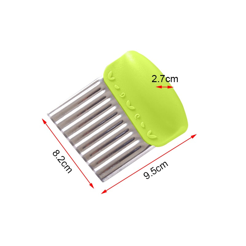 Stainless Steel Crinkle Cutter Vegetable Slicer by HitMyNeed