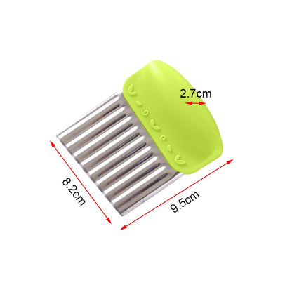 Stainless Steel Crinkle Cutter Vegetable Slicer by HitMyNeed