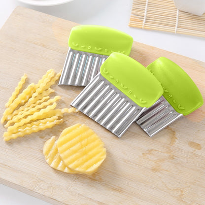 Stainless Steel Crinkle Cutter Vegetable Slicer by HitMyNeed