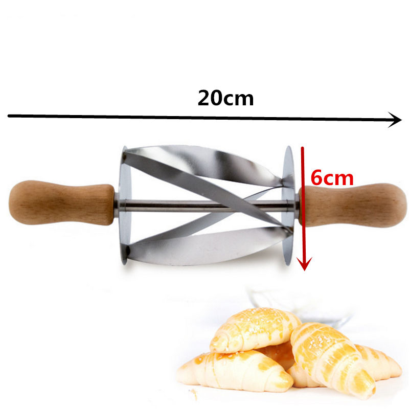 Stainless Steel Croissant Cutter Pastry Roller by HitMyNeed