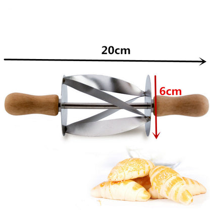 Stainless Steel Croissant Cutter Pastry Roller by HitMyNeed