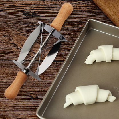 Stainless Steel Croissant Dough Cutter Roller by HitMyNeed
