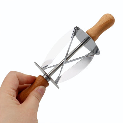 Stainless Steel Croissant Dough Rolling Cutter by HitMyNeed