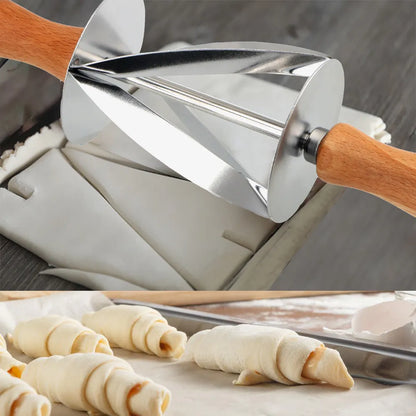 Stainless Steel Croissant Dough Rolling Cutter by HitMyNeed