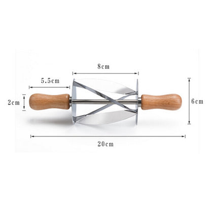 Stainless Steel Croissant Roller Dough Cutter by HitMyNeed