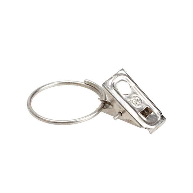 Stainless Steel Curtain Rings with Clips, 20 Pack by HitMyNeed
