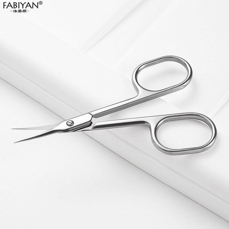 Stainless Steel Curved Cuticle Scissors 9.5 cm by HitMyNeed