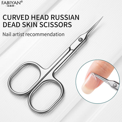 Stainless Steel Curved Cuticle Scissors 9.5 cm by HitMyNeed