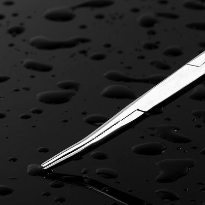 Stainless Steel Curved Fishing Forceps 18.5cm by HitMyNeed