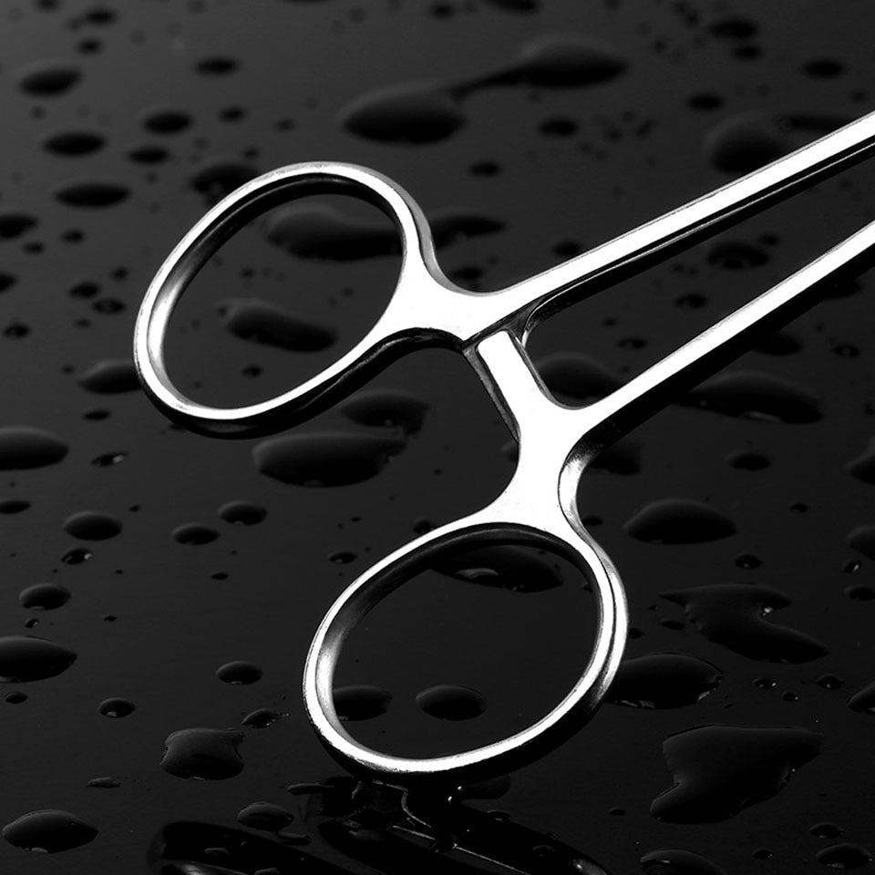 Stainless Steel Curved Fishing Forceps 18.5cm by HitMyNeed