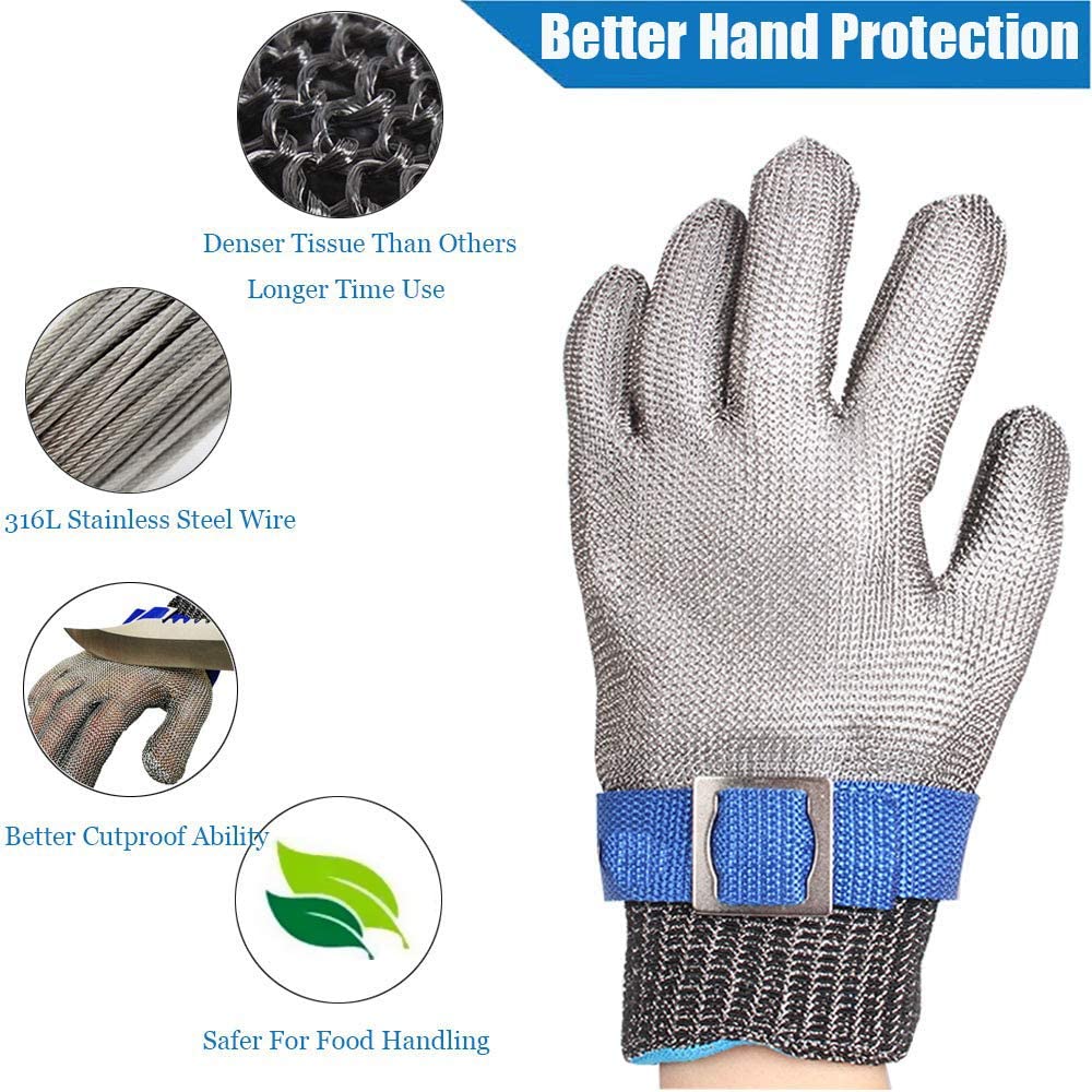 Stainless Steel Cut Resistant Safety Glove by HitMyNeed
