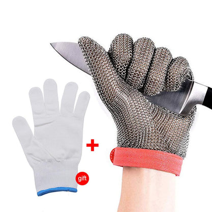 Stainless Steel Cut Resistant Safety Glove red-a-glove xl by HitMyNeed