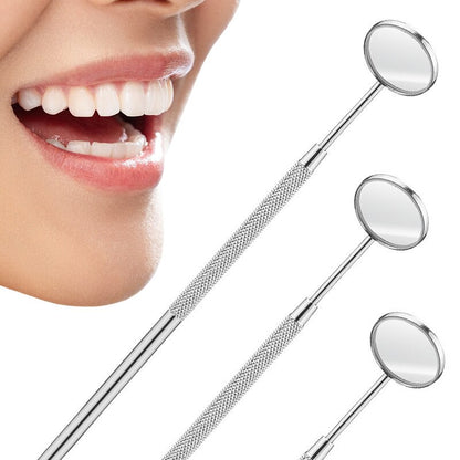 Stainless Steel Dental Examination Mirror 16 cm by HitMyNeed