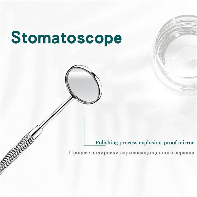 Stainless Steel Dental Examination Mirror 16 cm by HitMyNeed