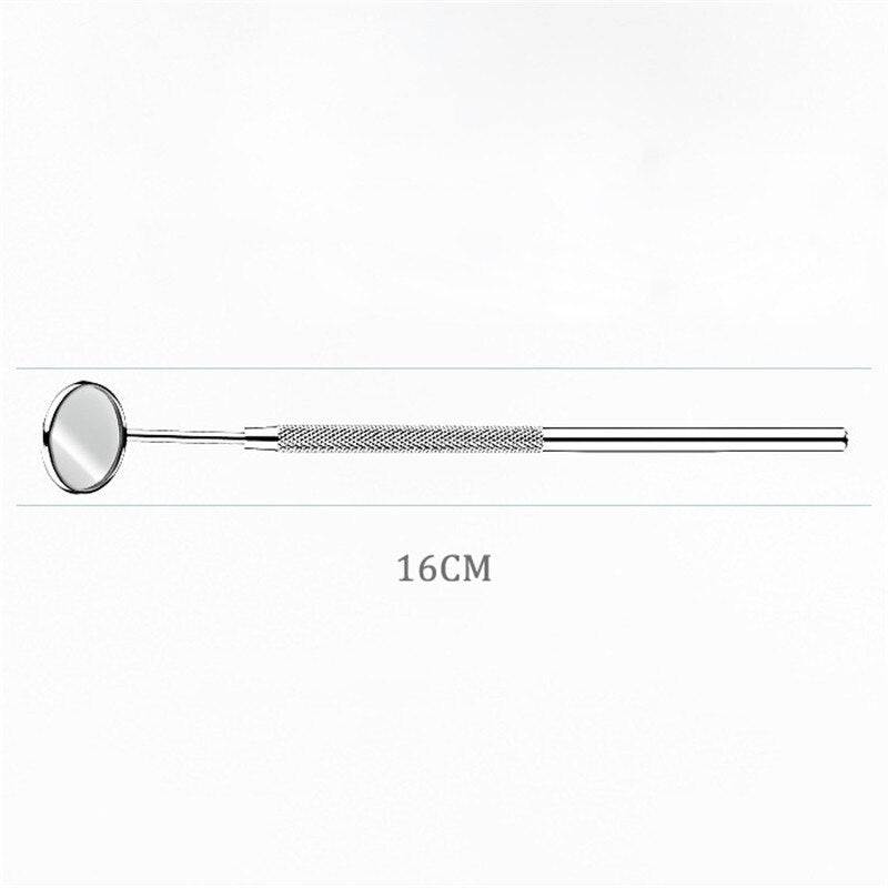 Stainless Steel Dental Examination Mirror 16 cm by HitMyNeed